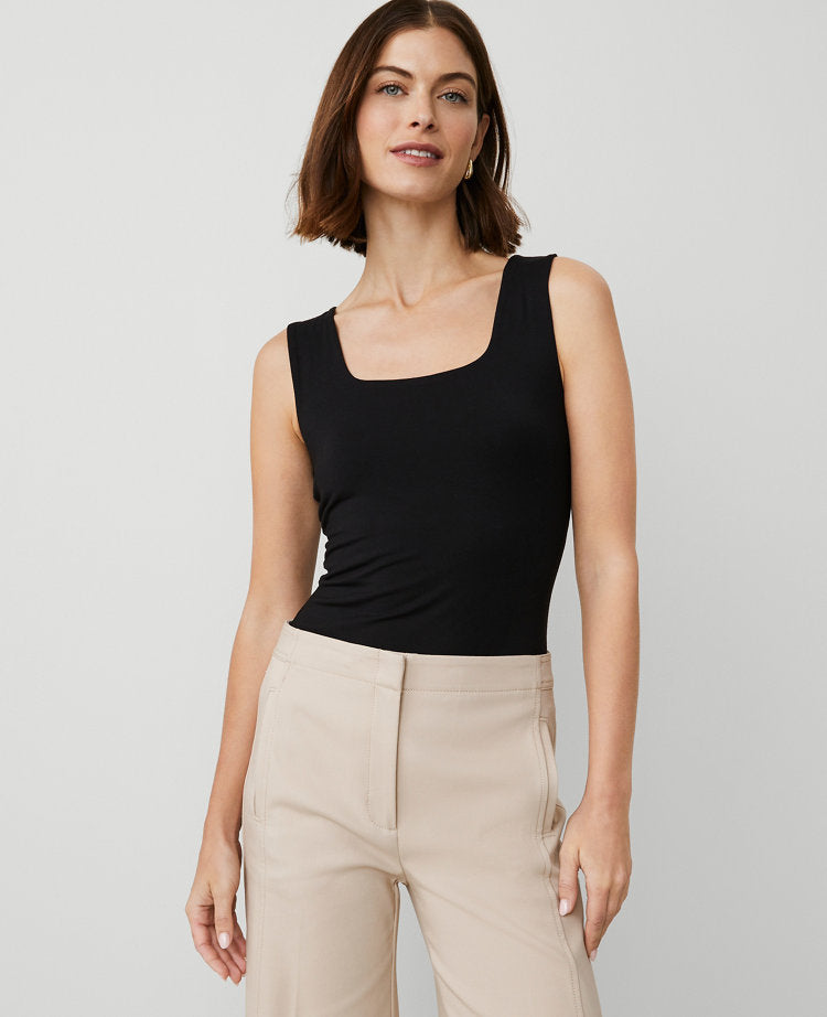 Petite Square Neck Tank Top