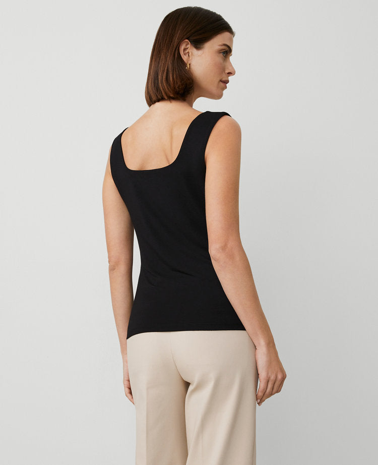Petite Square Neck Tank Top