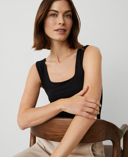 Petite Square Neck Tank Top