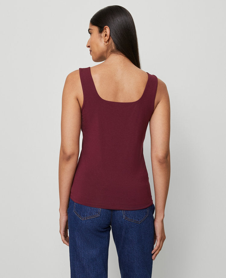Petite Square Neck Tank Top