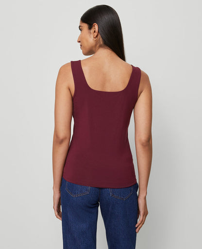 Petite Square Neck Tank Top