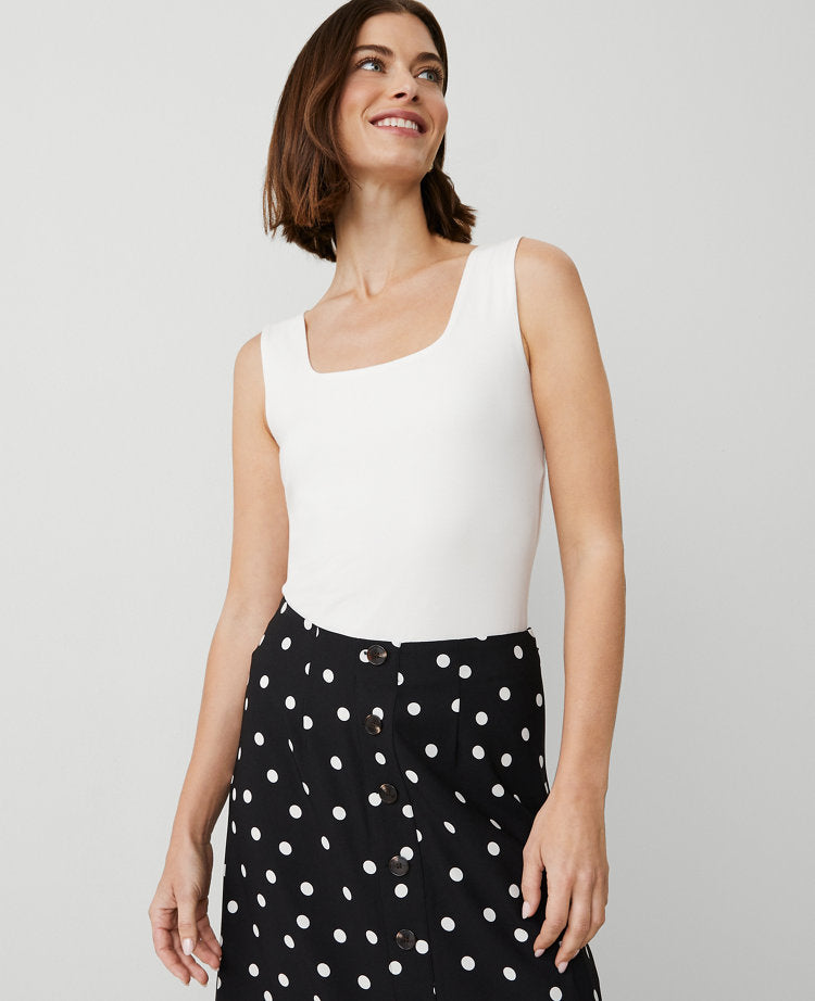 Petite Square Neck Tank Top
