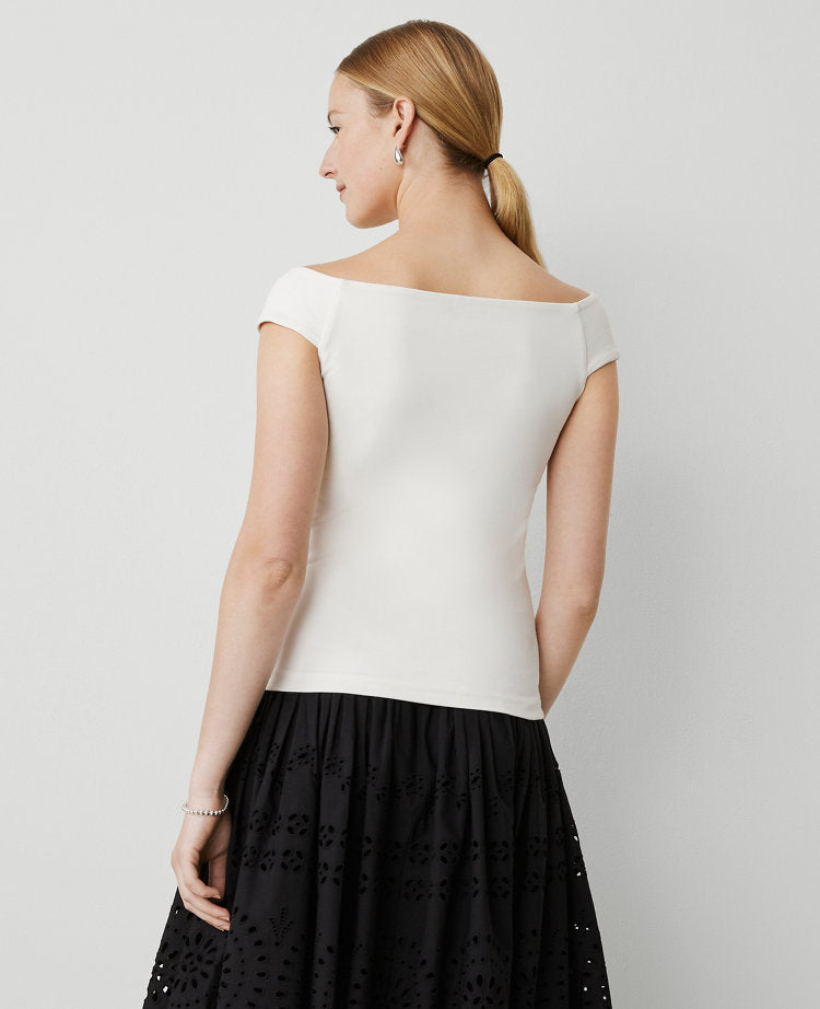 Petite Off-The-Shoulder Top