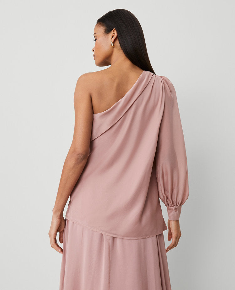 Studio Collection Silk Rosette Top