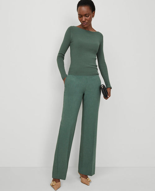 The Tall Side-Zip Straight Pant in Bi-Stretch