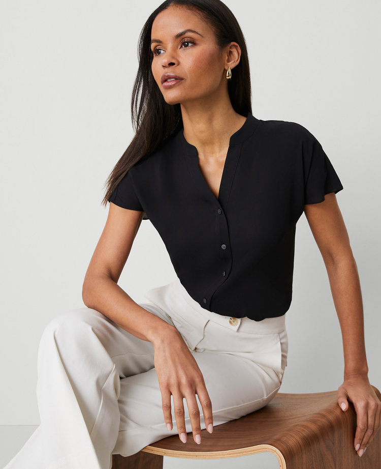Split Neck Blouse