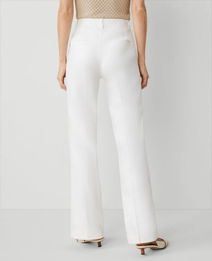 The Trouser Pant in Herringbone Linen Blend — Curvy Fit