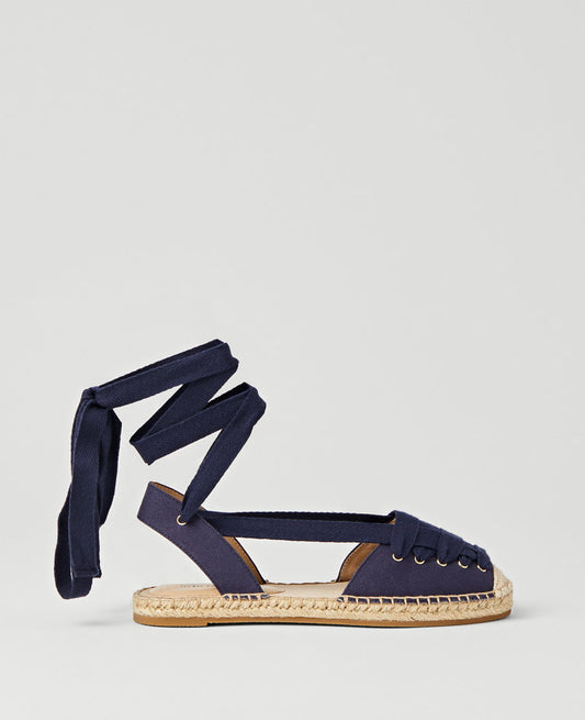 Weekend Collection Lace-Up Espadrille Flats