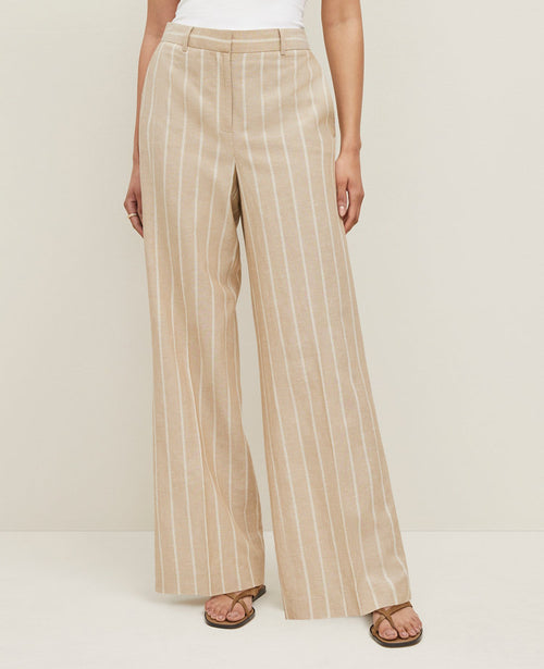 The Wide-Leg Pant in Striped — Curvy Fit