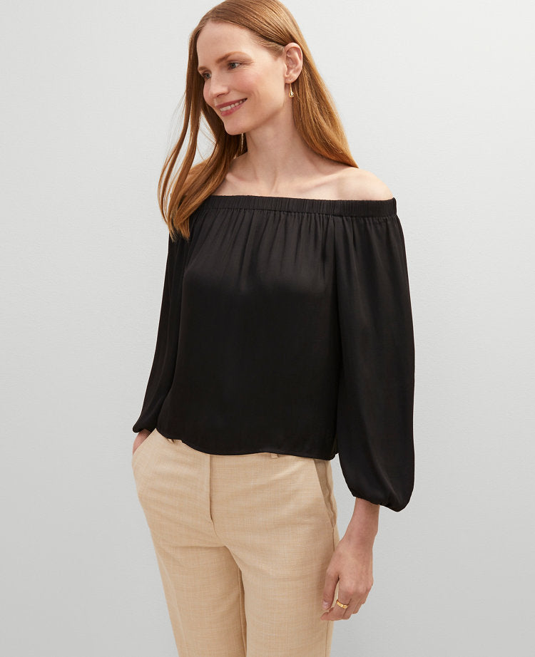 Gathered Off The Shoulder Top