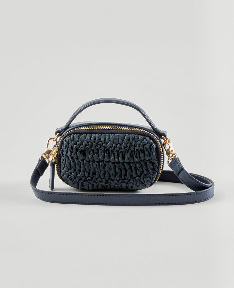 Weekend Collection Raffia Mini Crossbody Bag