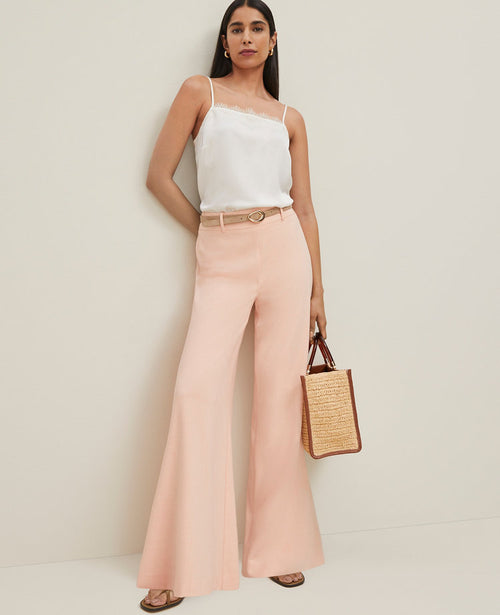 The Petite Statement Palazzo Pant in Melange