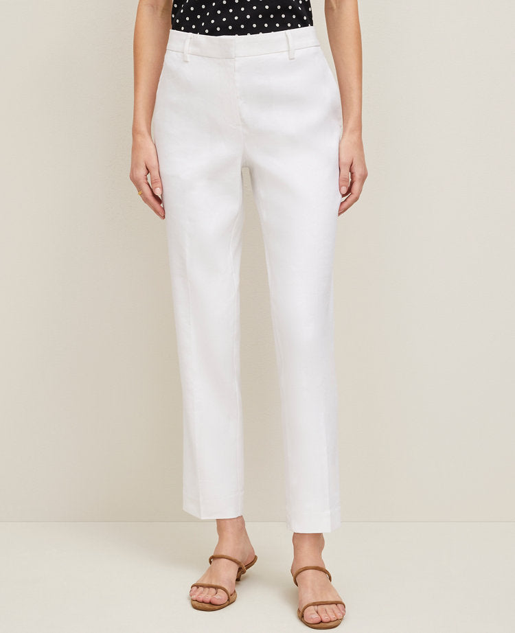 The Eva Ankle Pant in Linen Twill — Curvy Fit