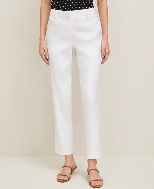 The Eva Ankle Pant in Linen Twill — Curvy Fit