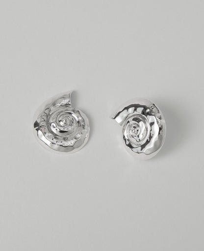 Textured Shell Stud Earrings
