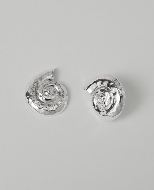 Textured Shell Stud Earrings
