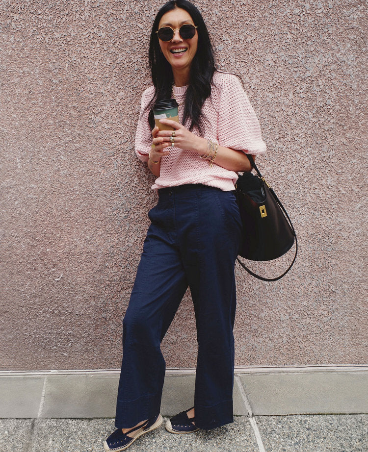 Petite Weekend Collection Wide-Leg Ankle Pant