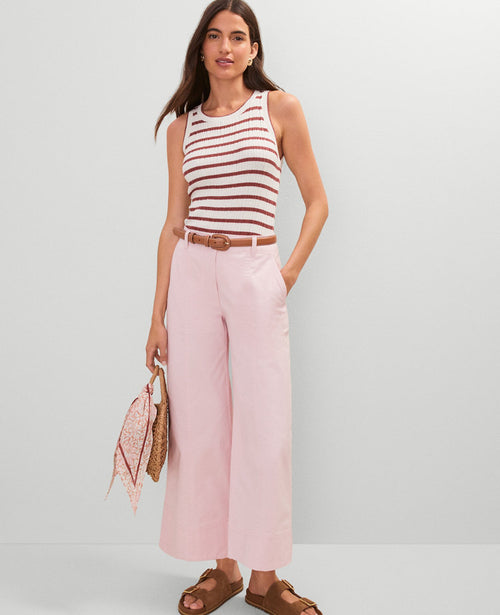 Petite Weekend Collection Wide-Leg Ankle Pant