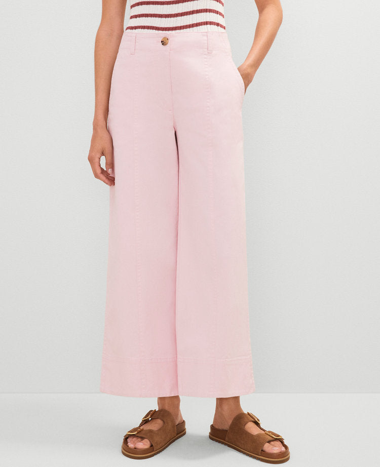 Petite Weekend Collection Wide-Leg Ankle Pant