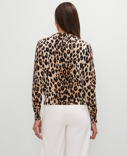 Petite Animal Print Ann Cardigan