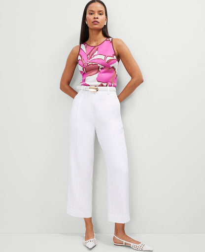 Petite Floral Knit Shell