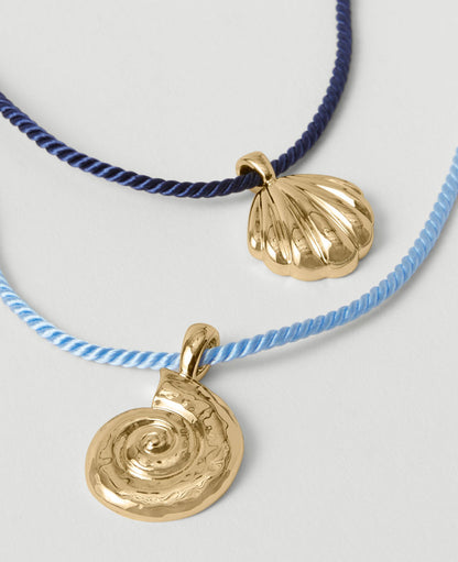 Shell Corded Pendant Necklace