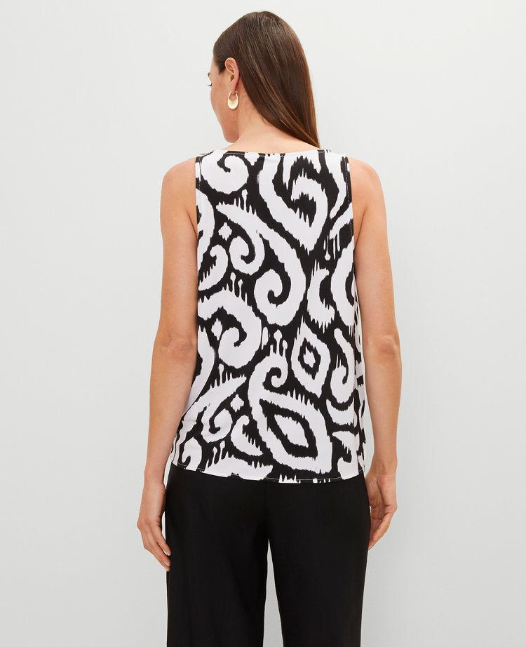 Petite Ikat Mixed Media Shell