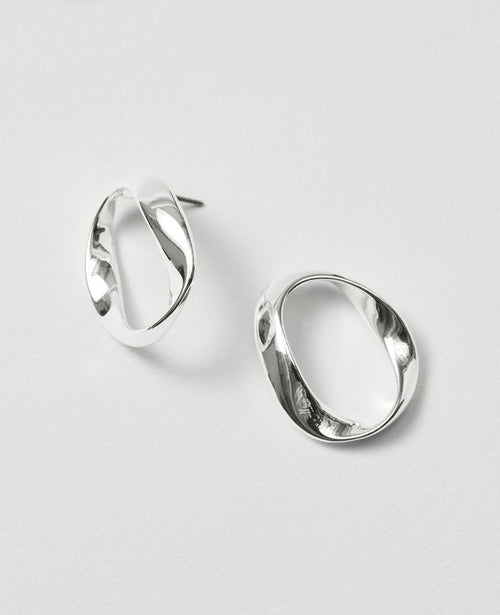 Twisted Metal Stud Earrings