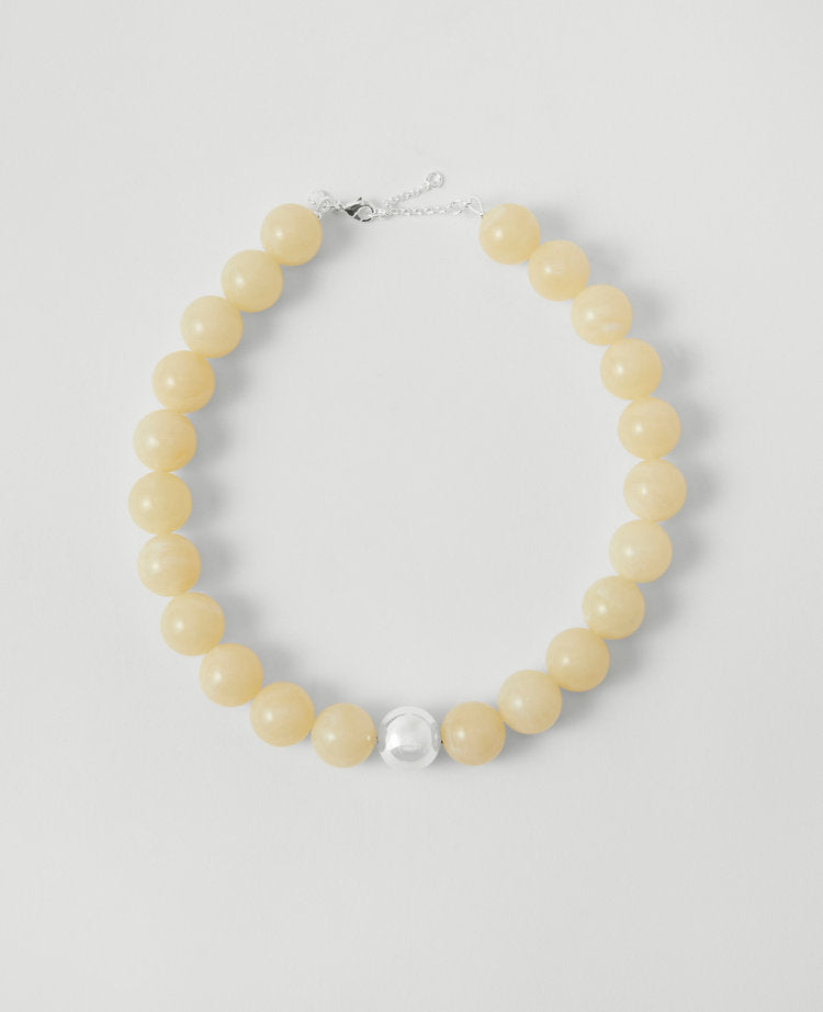 Oversized Beaded Ball Necklace