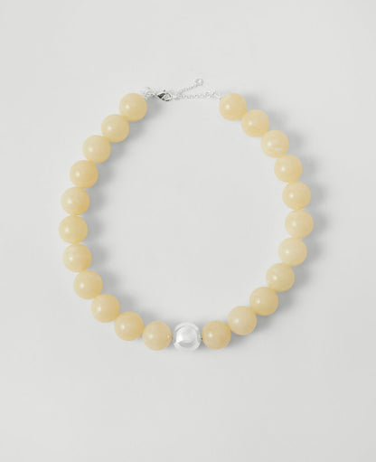 Oversized Beaded Ball Necklace