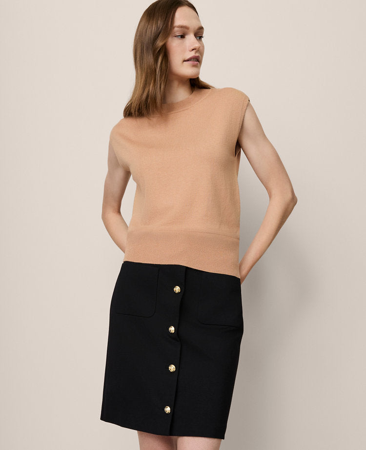 Refined Mock Neck Sweater Shell
