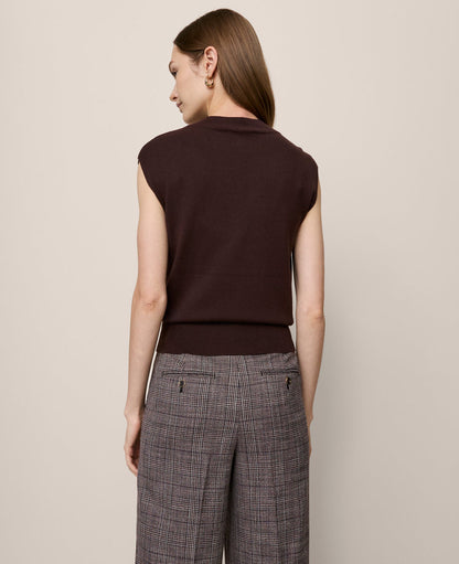 Refined Mock Neck Sweater Shell