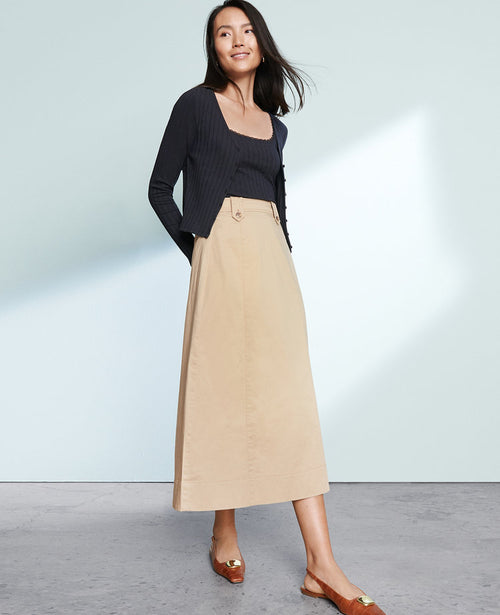 Petite Weekend Collection Full Midi Skirt