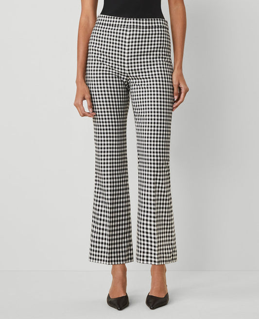 The Flare Pant in Gingham — Curvy Fit