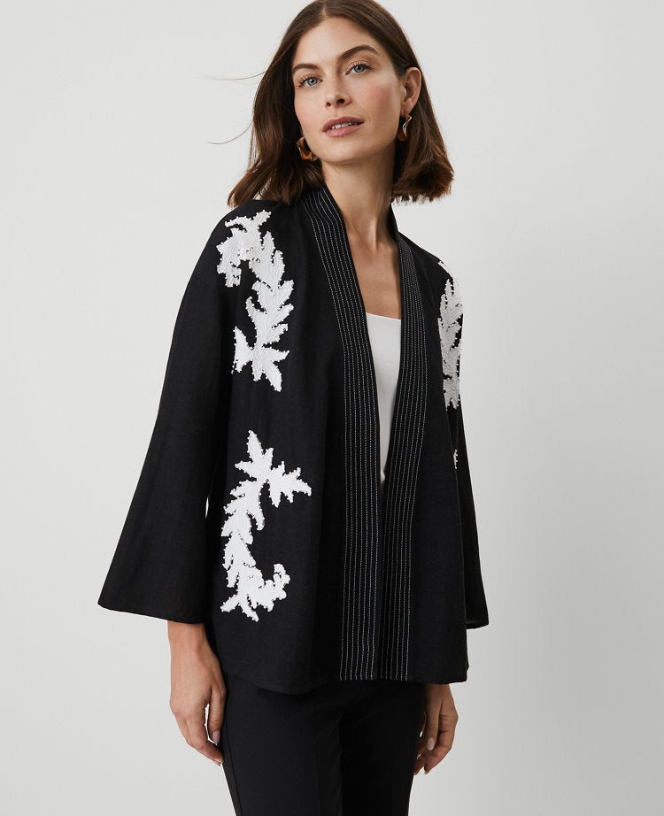 Floral Beaded Kimono