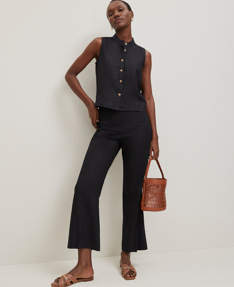 Linen Sleeveless Shirt