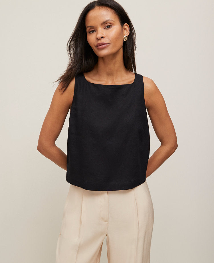Linen Blend Tank Top
