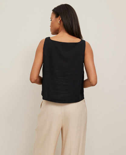 Linen Blend Tank Top