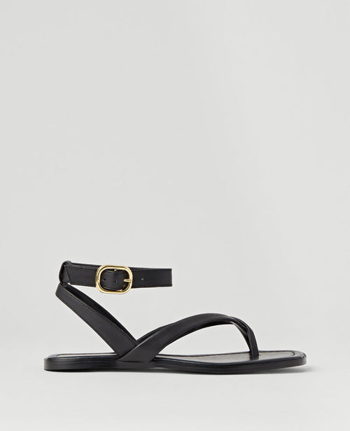 Weekend Collection Buckled Ankle Strap Leather Sandals