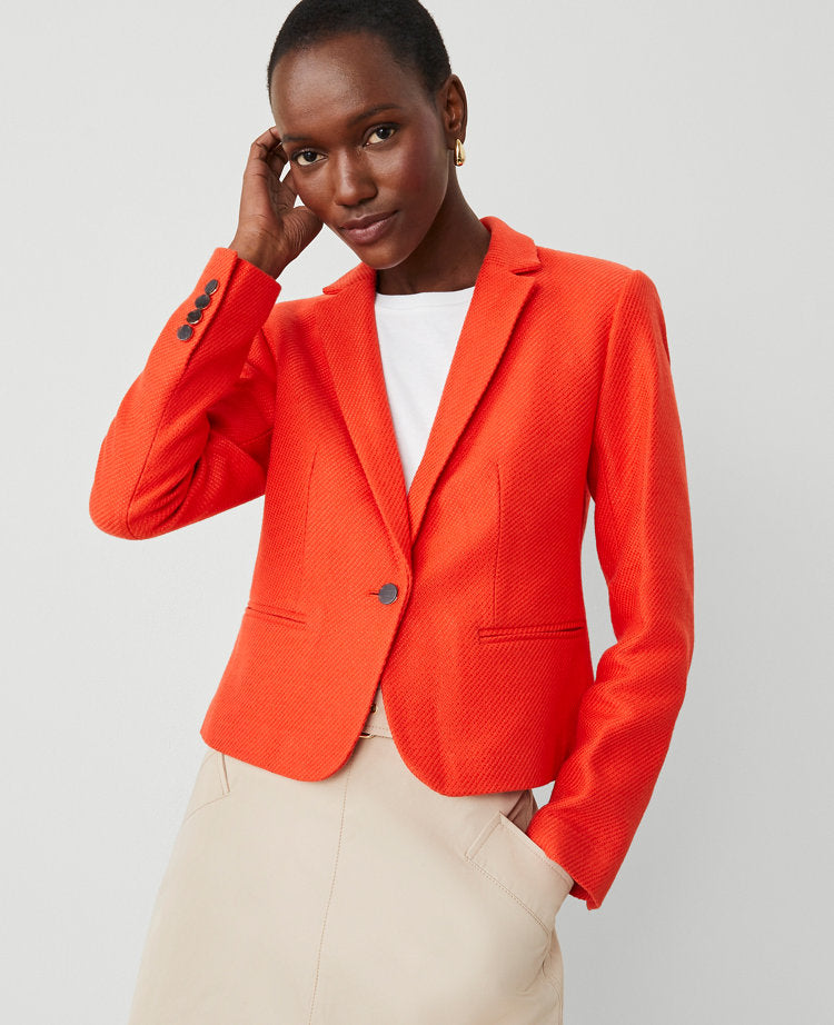 The Petite Newbury Blazer in Tweed