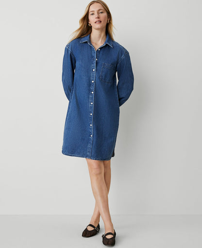 Denim Shirtdress