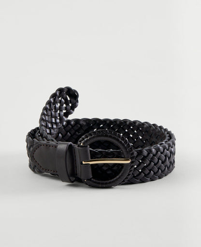 Covered Buckle Woven Belt