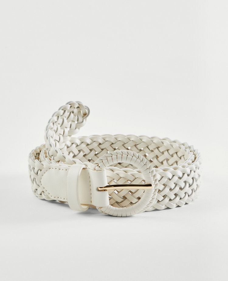 Covered Buckle Woven Belt