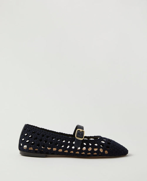 Woven Mary Jane Ballet Flats