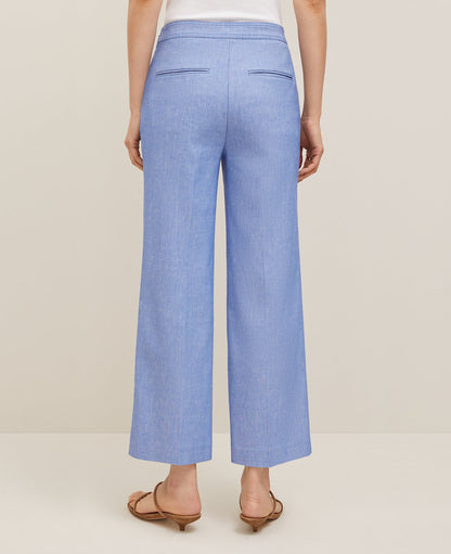 The Sailor Grace Straight Pant in Linen Blend — Curvy Fit