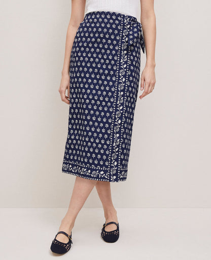 Petite Weekend Collection Petaled Sarong Skirt