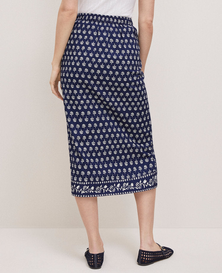 Petite Weekend Collection Petaled Sarong Skirt