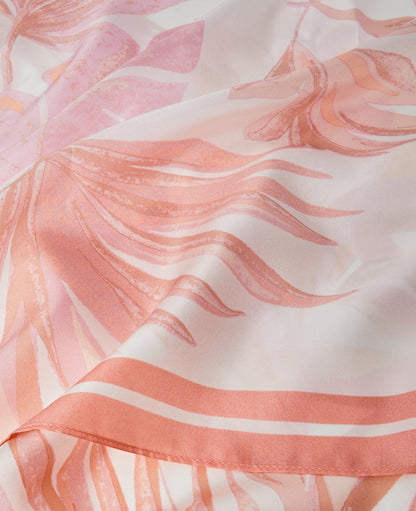 Floral Square Silk Scarf