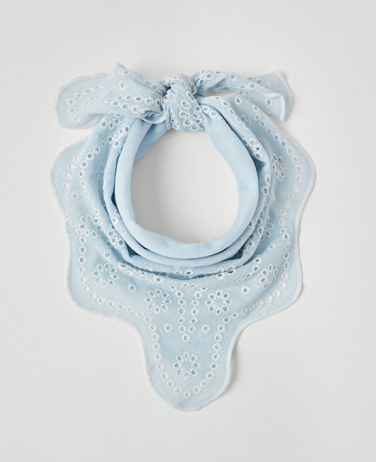 Eyelet Square Scarf