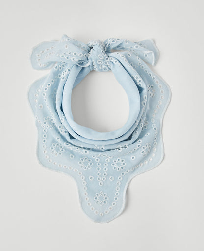 Eyelet Square Scarf